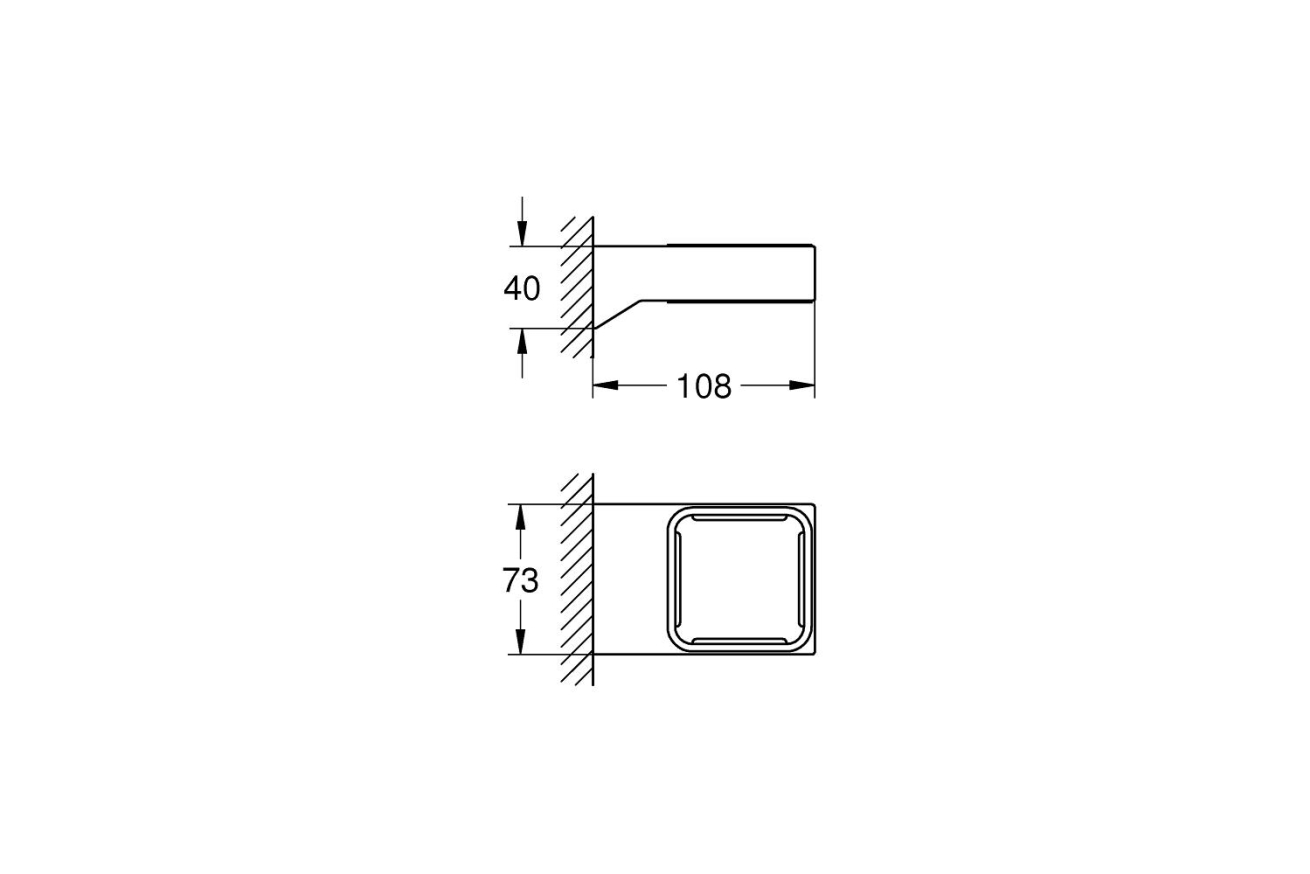 Набор аксессуаров GROHE Selection Cube, хром (NA0012)