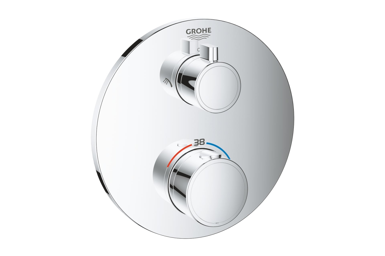 Душевой набор GROHE Grohtherm с Tempesta 210, 1 режим, 9,5 л/мин, хром (34726000)