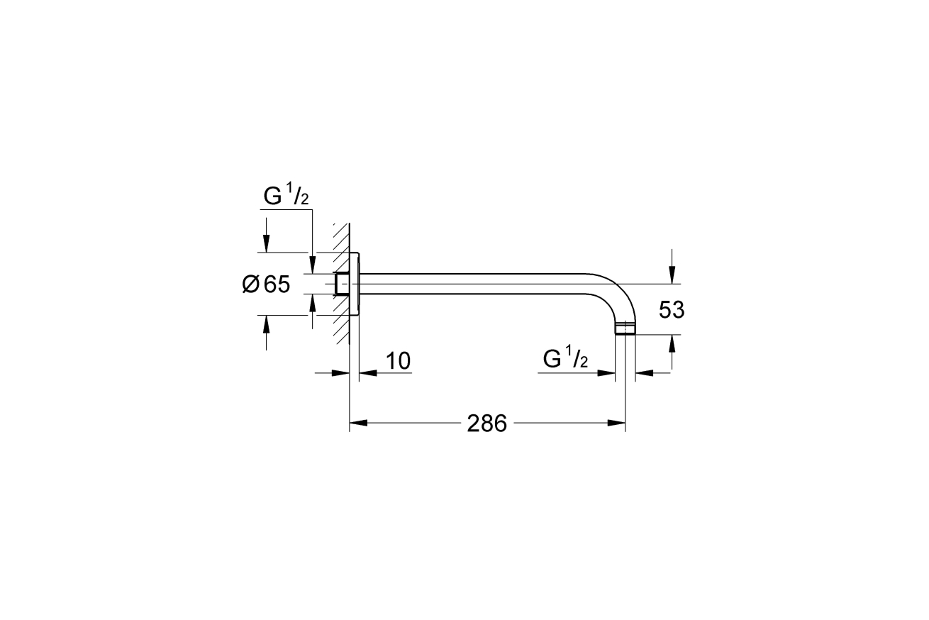 Душевой набор GROHE Grohtherm с Tempesta 210, 1 режим, 9,5 л/мин, хром (34726000)