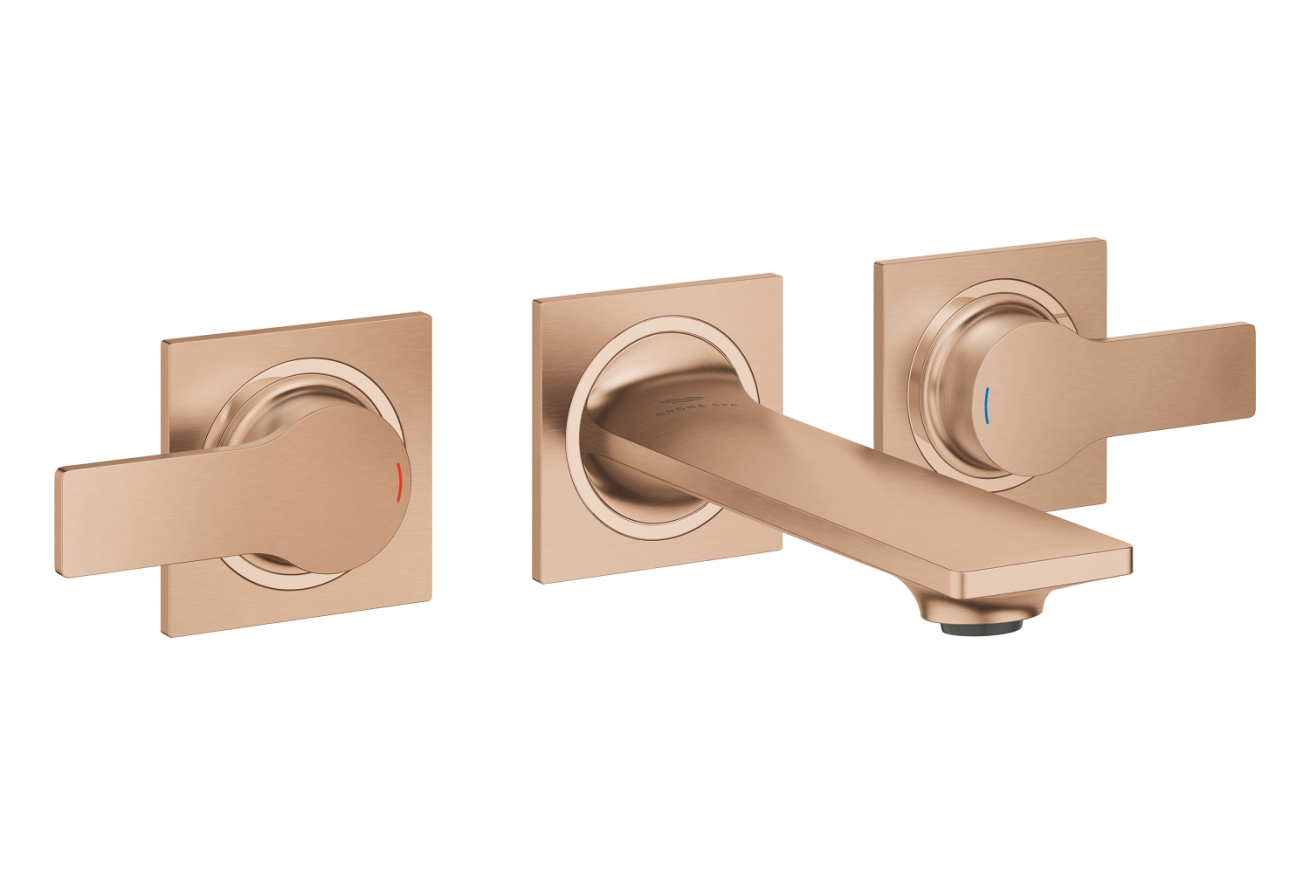 Внешняя часть смесителя для раковины GROHE Allure скрытого монтажа, на 3 отверстия, S-Size, теплый закат матовый (20189DL2)