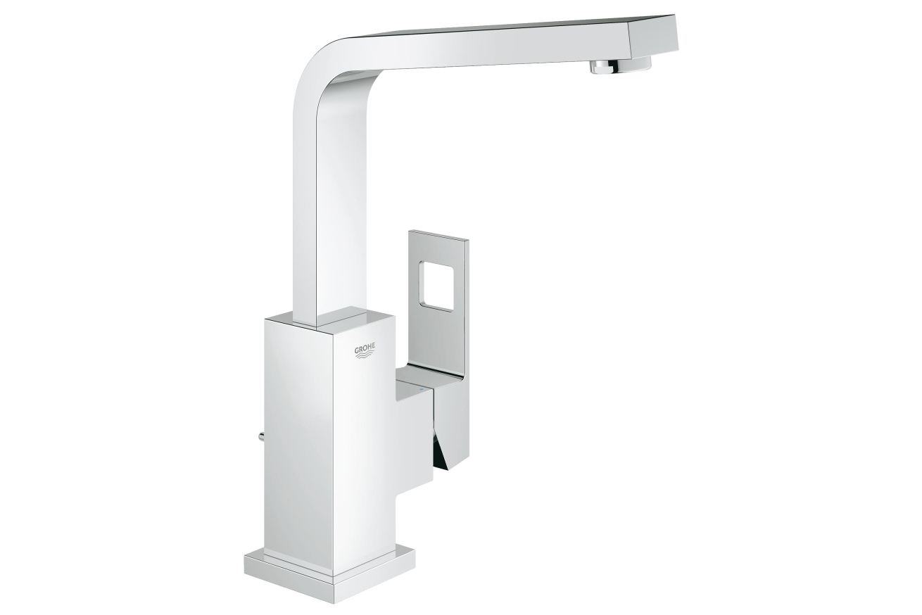Смеситель для раковины GROHE Eurocube с донным клапаном, хром (2313500E)