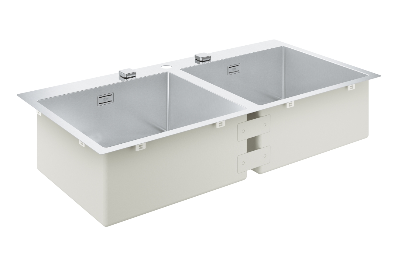 Мойка GROHE K800 с двумя чашами, нержавеющая сталь (31585SD1)