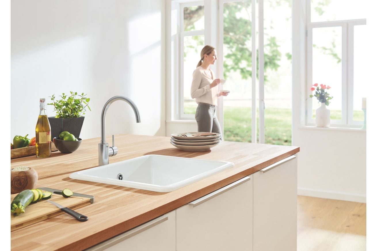 Смеситель для кухни GROHE Concetto, суперсталь (32661DC3)