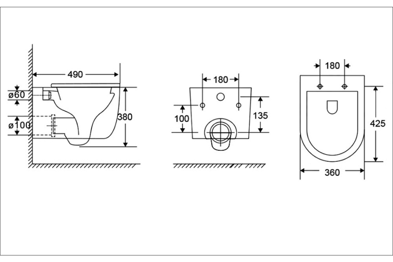 Комплект инсталляции GROHE Rapid SL NW0145/S с унитазом AQUAme AQM2013PRO и сиденьем с микролифтом, смыв Invisible (NW0280)