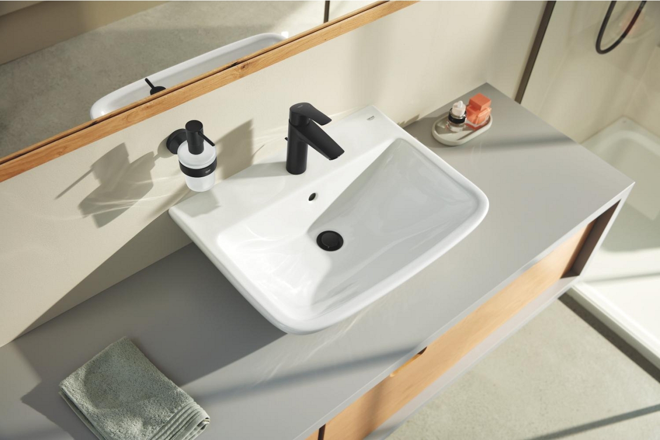 Смеситель для раковины GROHE Eurosmart, M-size, черный (233222433)