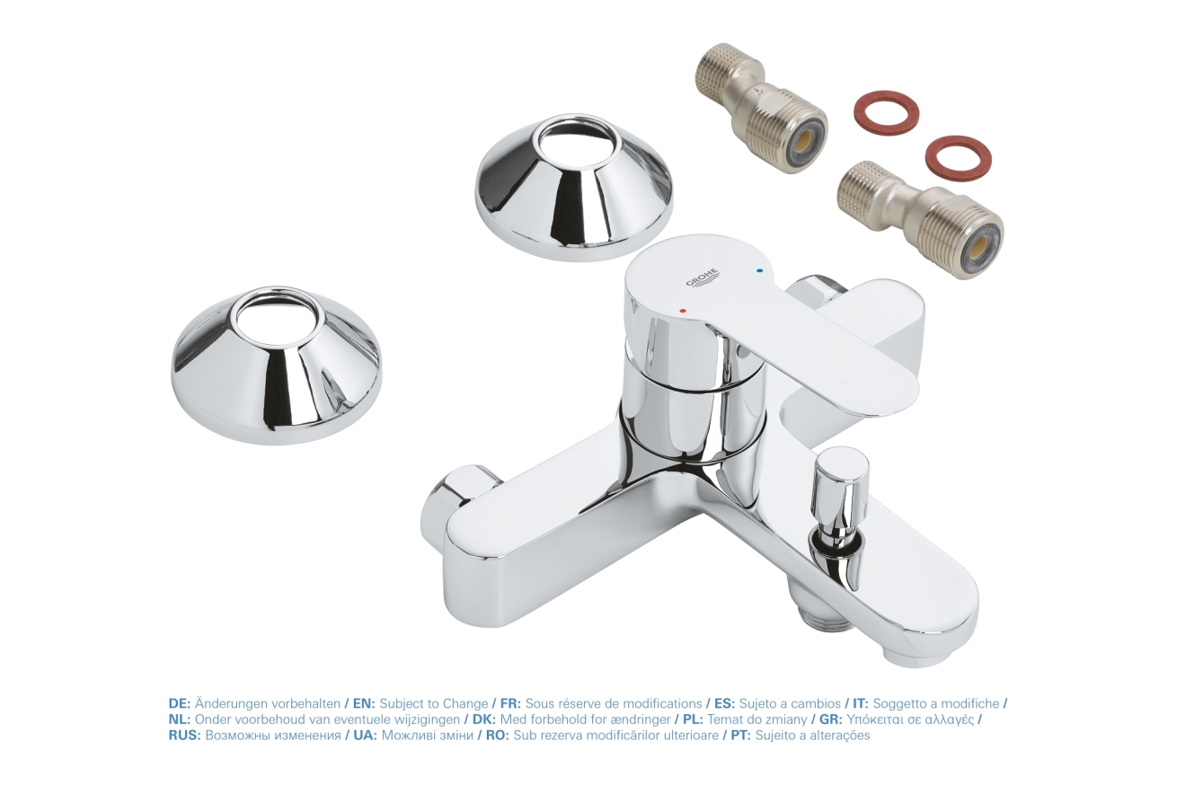 Смеситель для ванны GROHE BauEdge, хром (23605000)
