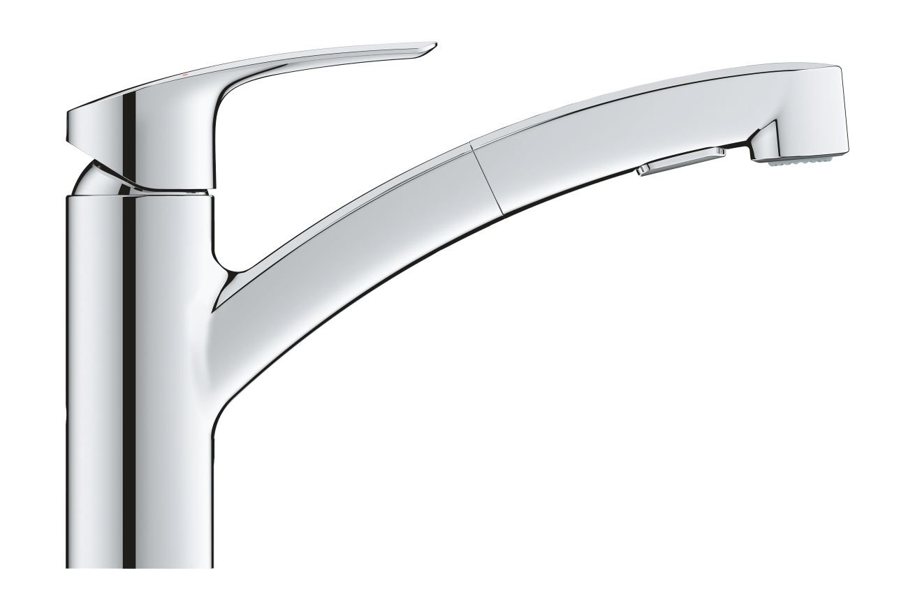 Смеситель для кухонной мойки GROHE Eurosmart с вытяжным душем, хром (30305001)