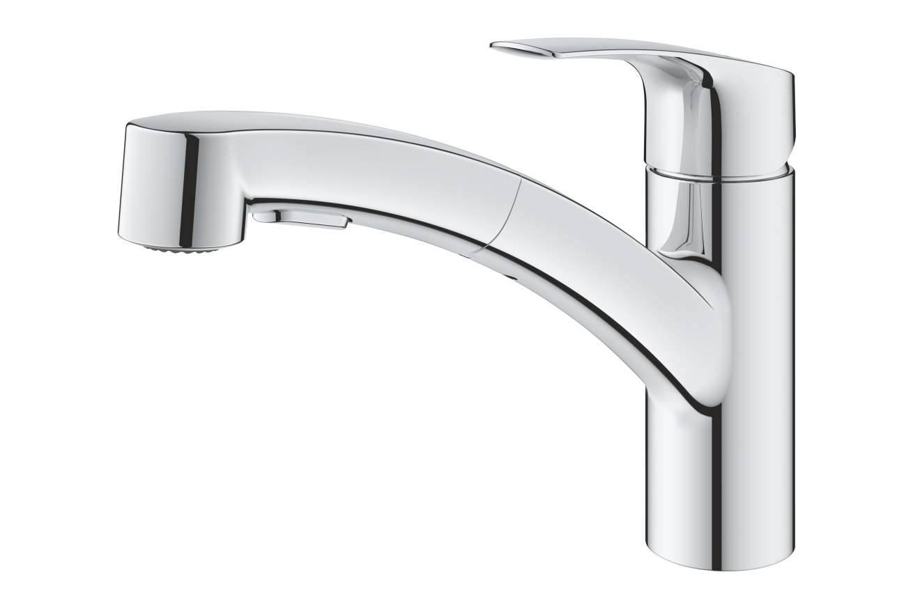 Смеситель для кухонной мойки GROHE Eurosmart с вытяжным душем, хром (30305001)