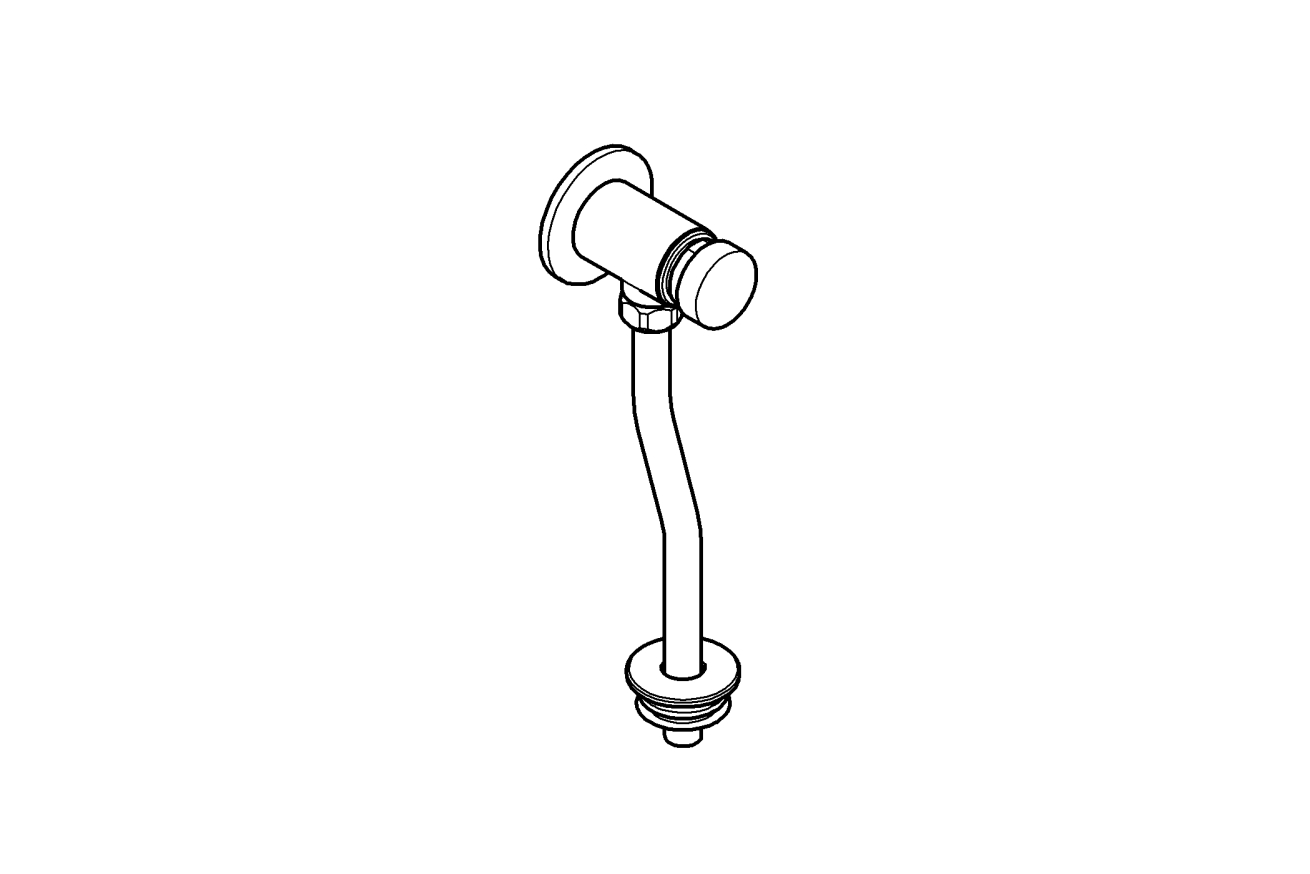 Смывное устройство для писсуара GROHE Rondo, хром (37396000)