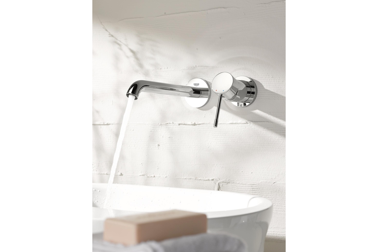 Внешняя часть смесителя для раковины GROHE Essence скрытого монтажа, на 2 отверстия, L-Size, хром (29193001)