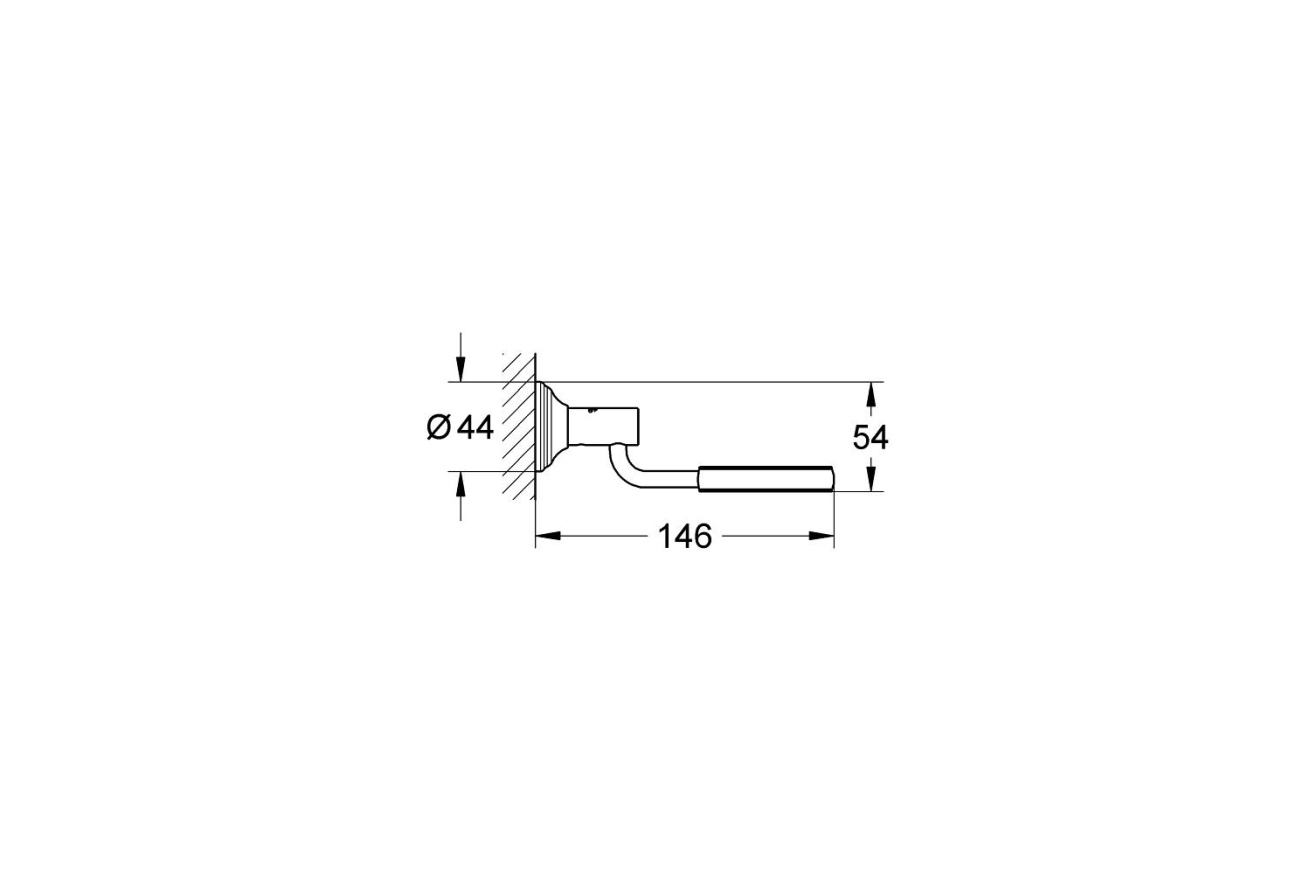 Держатель GROHE Essentials Authentic, хром (40652001)