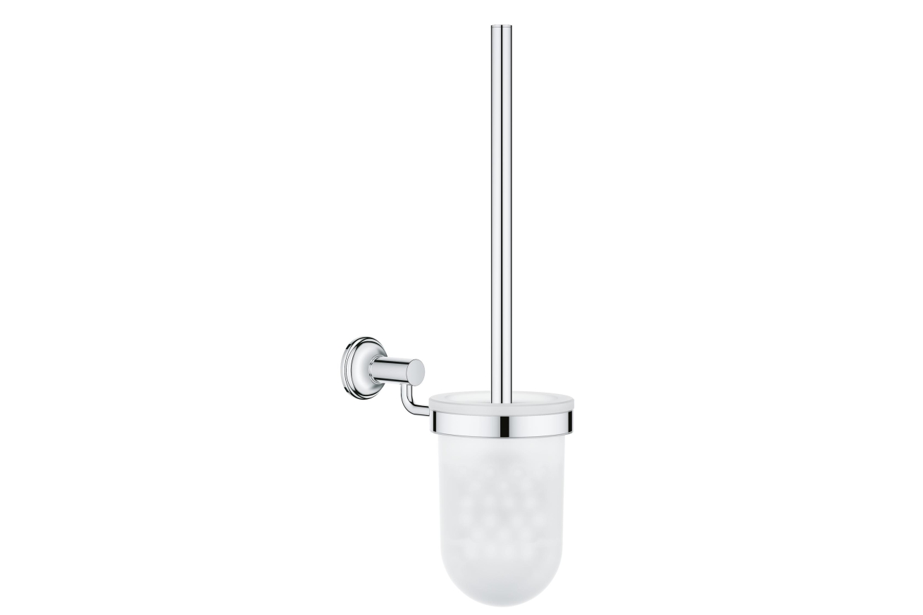 Туалетный ёршик GROHE Essentials Authentic с держателем, хром/белый (40658001)