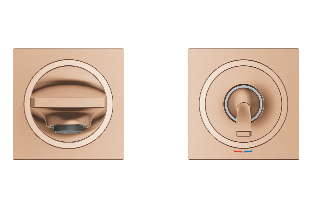 Внешняя часть смесителя для раковины GROHE Allure скрытого монтажа, на 2 отверстия, S-Size, теплый закат матовый (19309DL2)