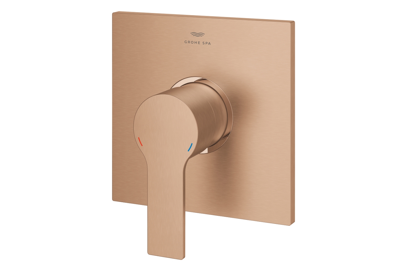 Внешняя часть смесителя для душа GROHE Allure скрытого монтажа, квадратная, теплый закат матовый (19317DL1)