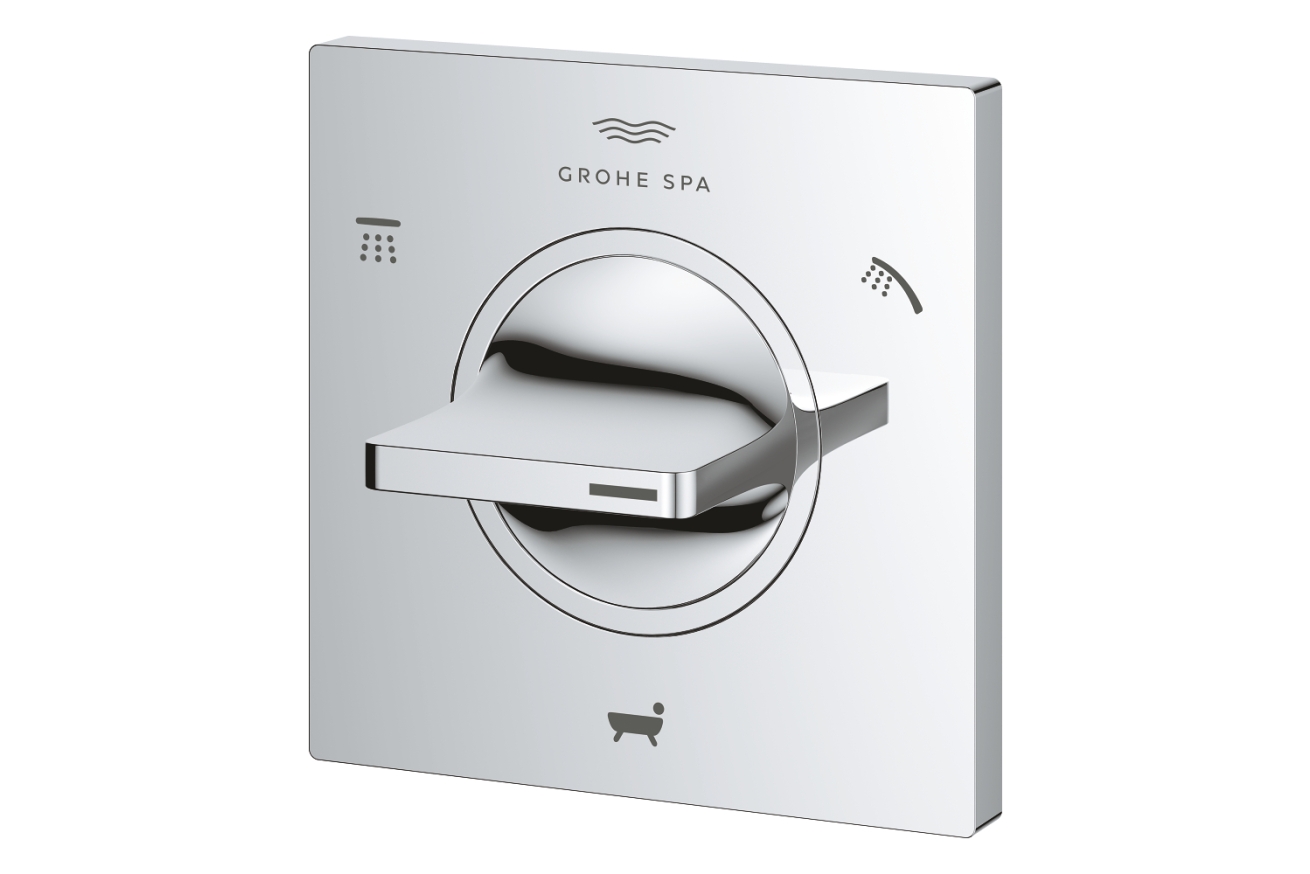 Внешняя часть переключателя потоков GROHE Allure на 3 положения, хром (19590001)