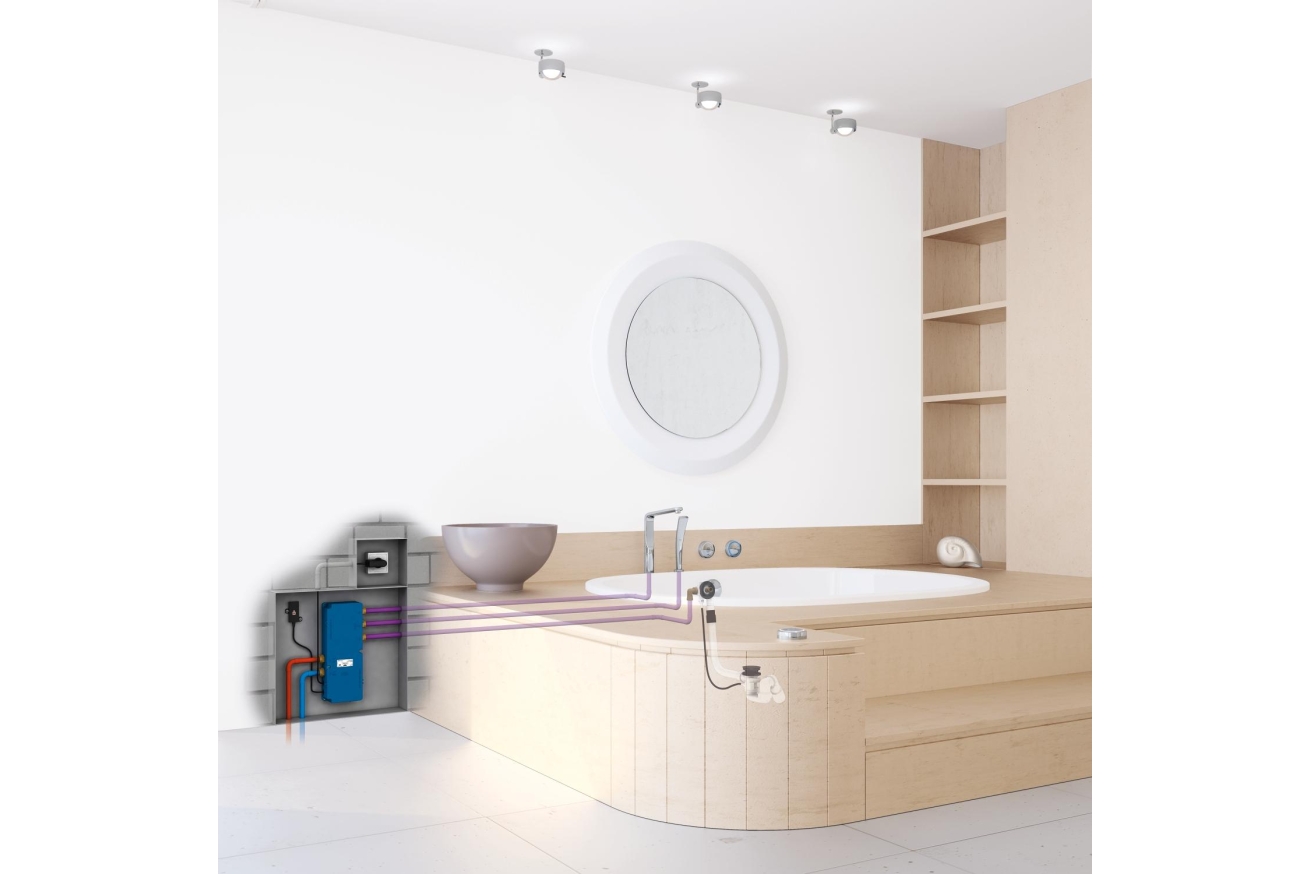 Наливной, сливной и переливной гарнитур GROHE Talentofill, внешняя часть, суперсталь (19952DC0)