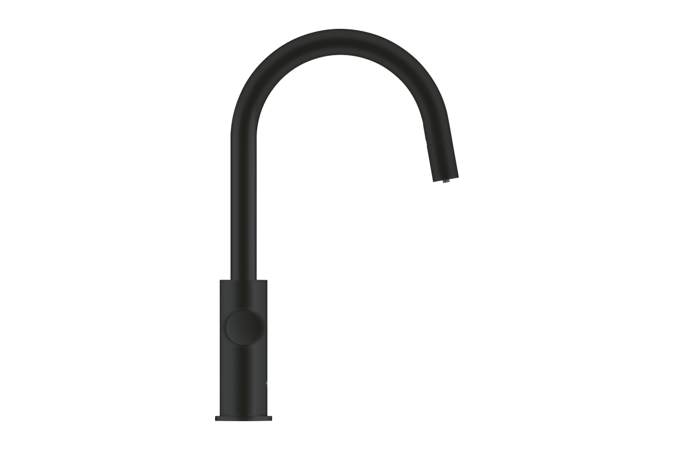 Смеситель для кухонной мойки GROHE Blue Home с системой фильтрации, охлаждения и газирования воды, Wi-Fi, черный бархат (31541KS0)