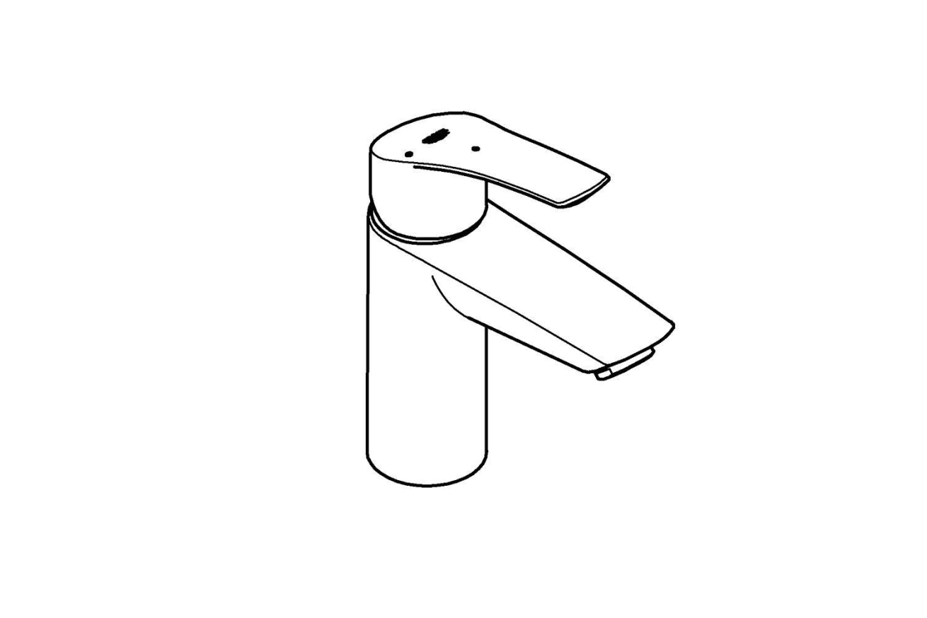 Смеситель для раковины GROHE Eurosmart с цепочкой, S-Size, хром (23372003)