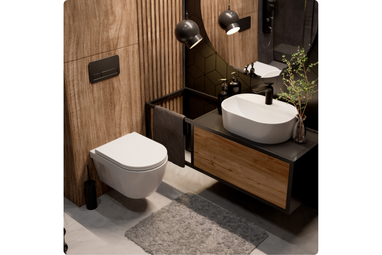 Комплект инсталляции GROHE Solido 38811KF0 с унитазом AQUAme AQM2011 и сиденьем с микролифтом (NW0302)