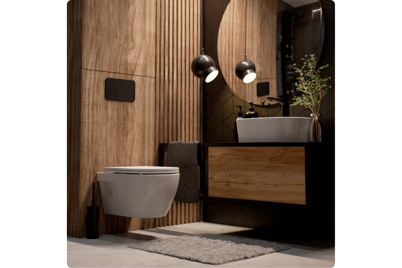 Комплект инсталляции GROHE Solido 38811KF0 с унитазом AQUAme AQM2011 и сиденьем с микролифтом (NW0302)