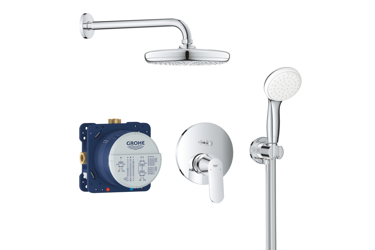 Душевая система GROHE Eurosmart Cosmopolitan со смесителем для ванны, хром (25219001)