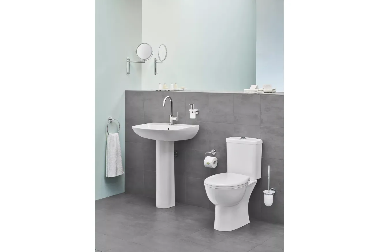 Готовый комплект напольного унитаза GROHE Bau Ceramic, альпин-белый (39347000)