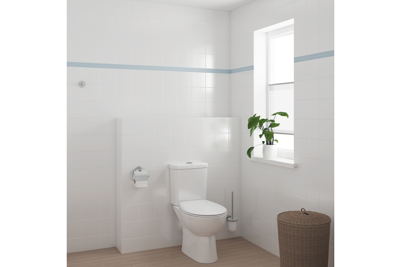 Готовый комплект напольного унитаза GROHE Bau Ceramic, альпин-белый (39347000)