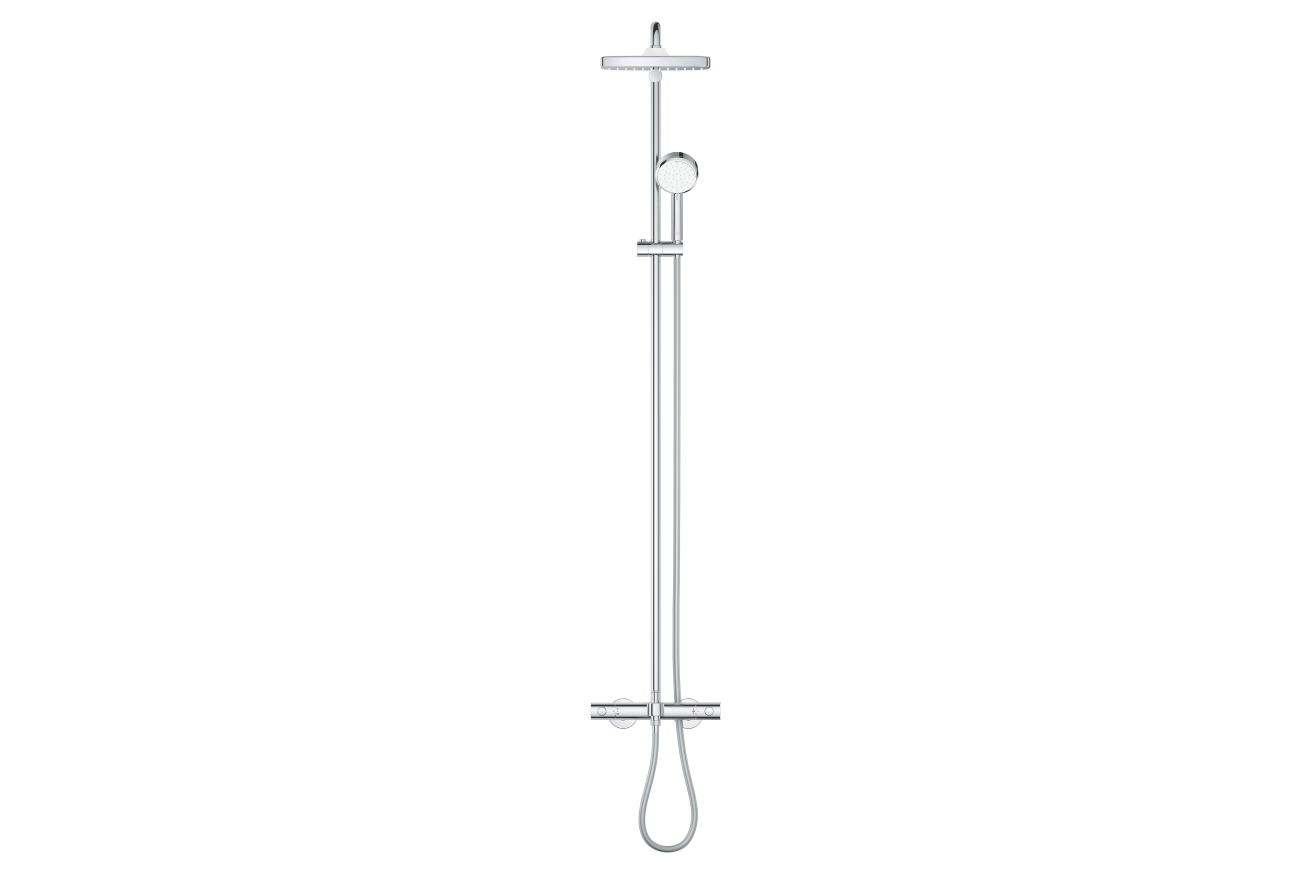 Душевая система GROHE Tempesta Cosmopolitan System 250 Cube с термостатом для ванны, хром (26691000)