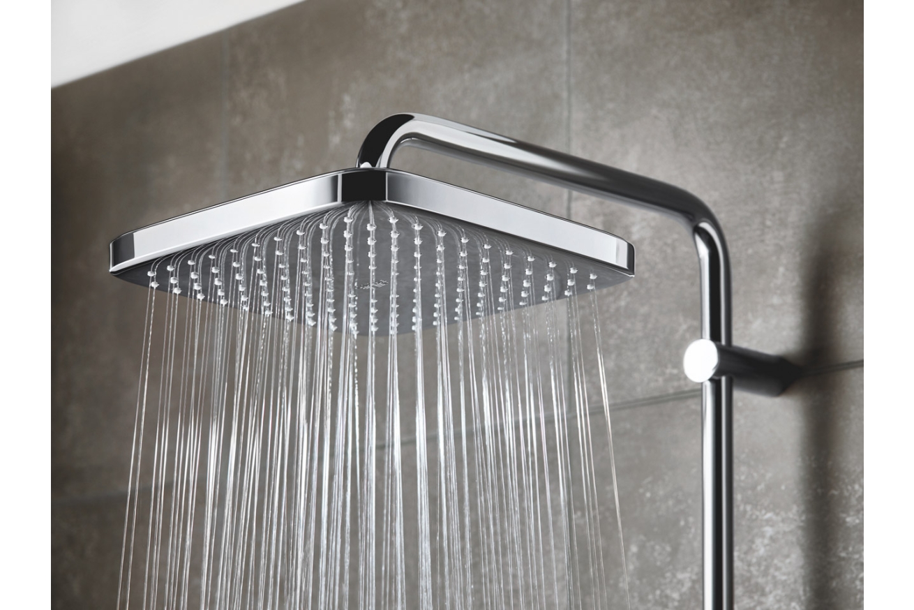 Душевая система GROHE Tempesta Cosmopolitan System 250 Cube с термостатом для ванны, хром (26691000)