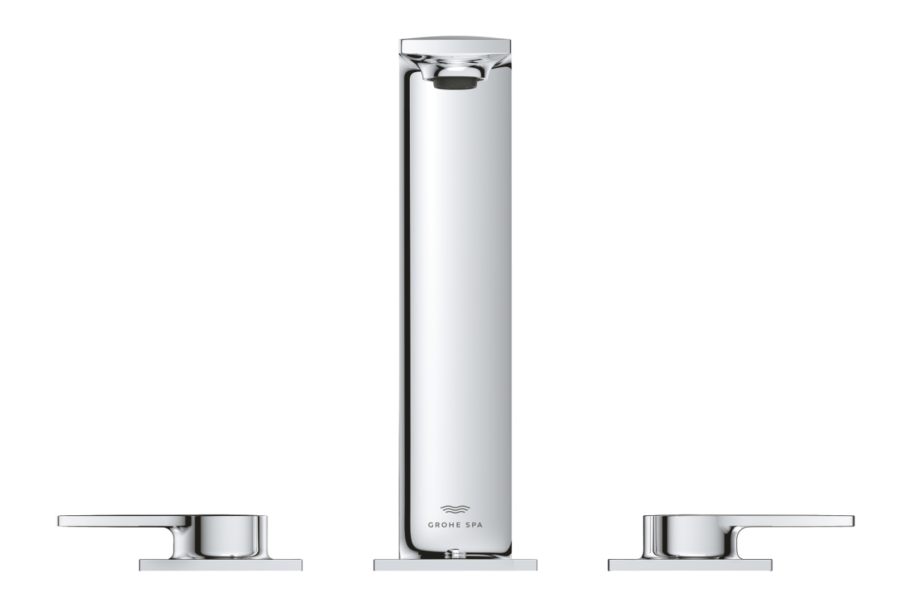 Смеситель для раковины GROHE Allure на 3 отверстия, с донным клапаном, M-Size, хром (20188001)