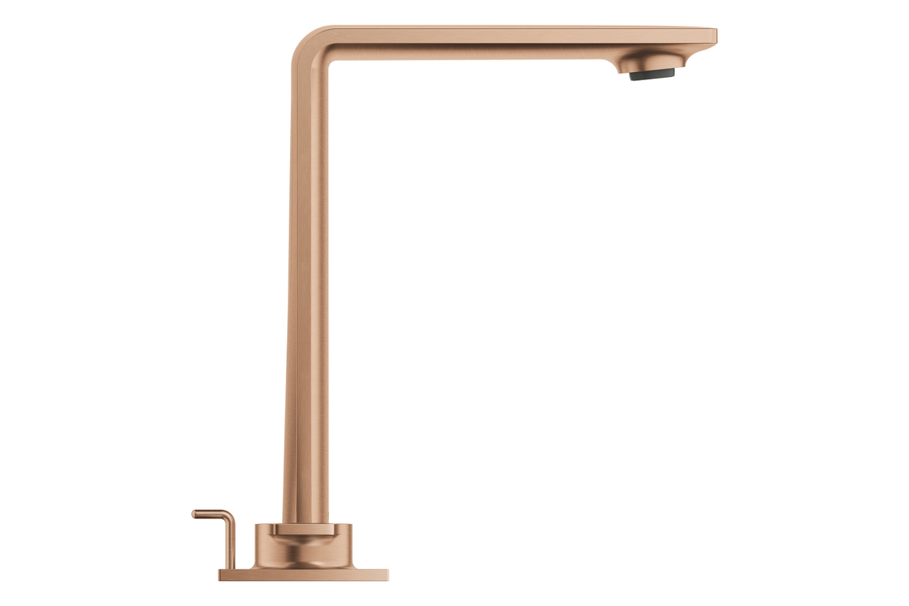 Смеситель для раковины GROHE Allure на 3 отверстия, с донным клапаном, M-Size, теплый закат матовый (20188DL1)