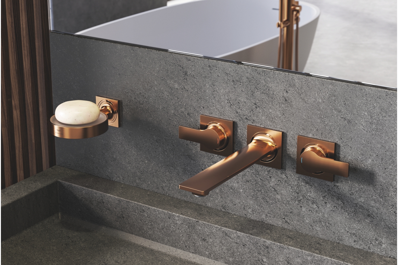 Внешняя часть смесителя для раковины GROHE Allure скрытого монтажа, на 3 отверстия, M-Size, теплый закат матовый (20193DL2)