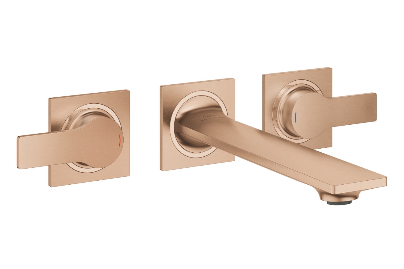 Внешняя часть смесителя для раковины GROHE Allure скрытого монтажа, на 3 отверстия, M-Size, теплый закат матовый (20193DL2)
