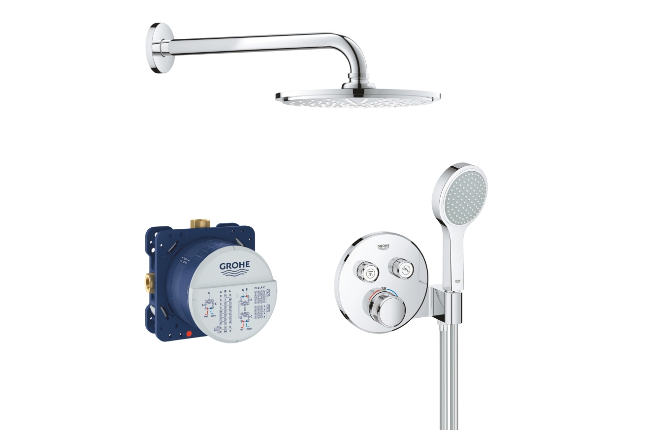Набор для комплектации душа GROHE Grohtherm SmartControl, хром (34743000)