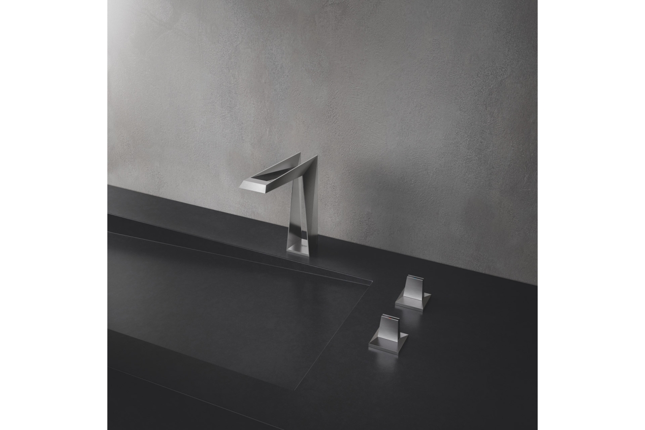 Смеситель для раковины GROHE Allure Brilliant Icon 3D на 3 отверстия, нержавеющая сталь (20603SD0)