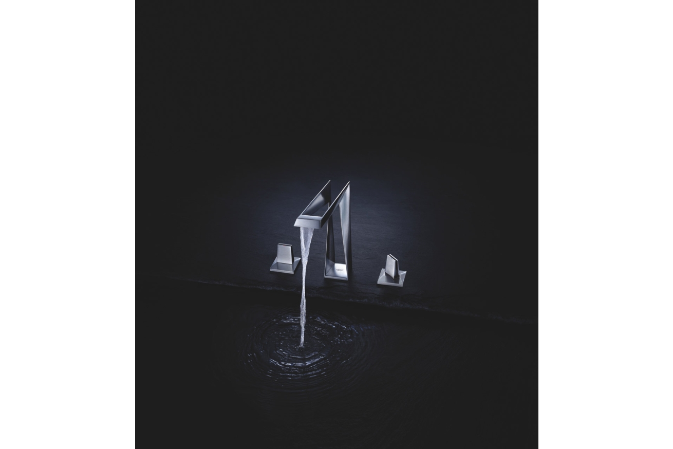 Смеситель для раковины GROHE Allure Brilliant Icon 3D на 3 отверстия, нержавеющая сталь (20603SD0)