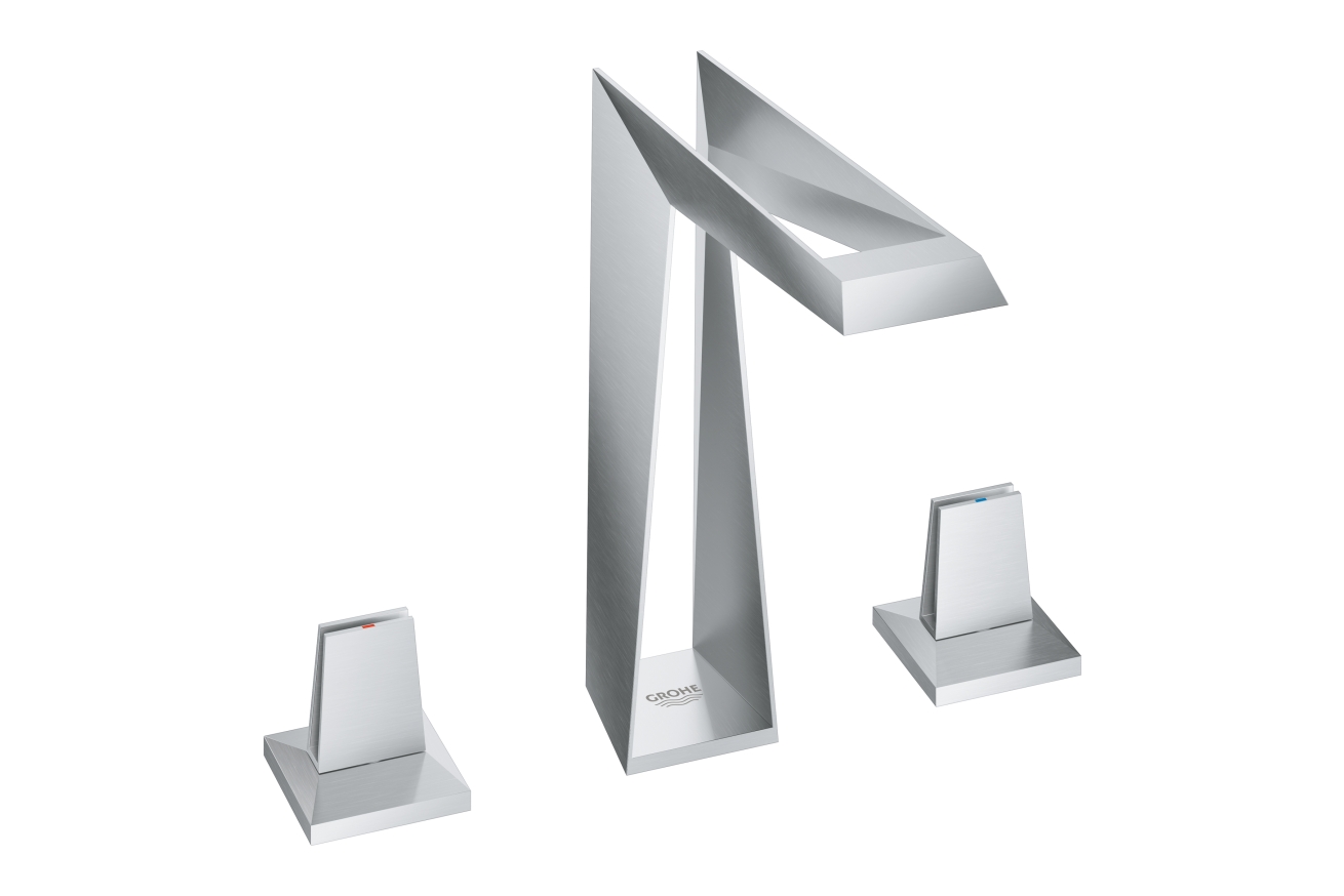 Смеситель для раковины GROHE Allure Brilliant Icon 3D на 3 отверстия, нержавеющая сталь (20603SD0)