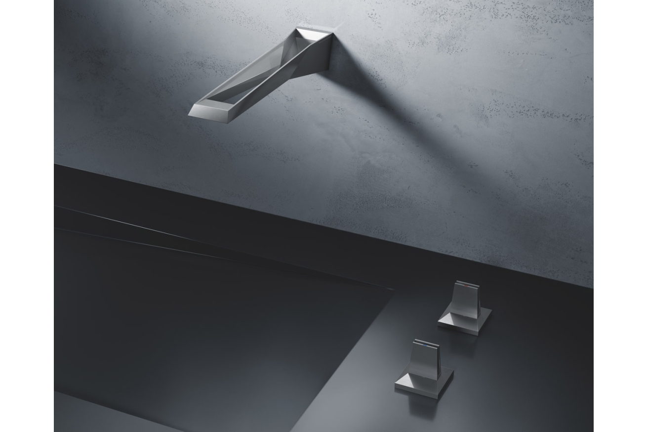 Смеситель для раковины GROHE Allure Brilliant Icon 3D на 3 отверстия, нержавеющая сталь (20608SD0)