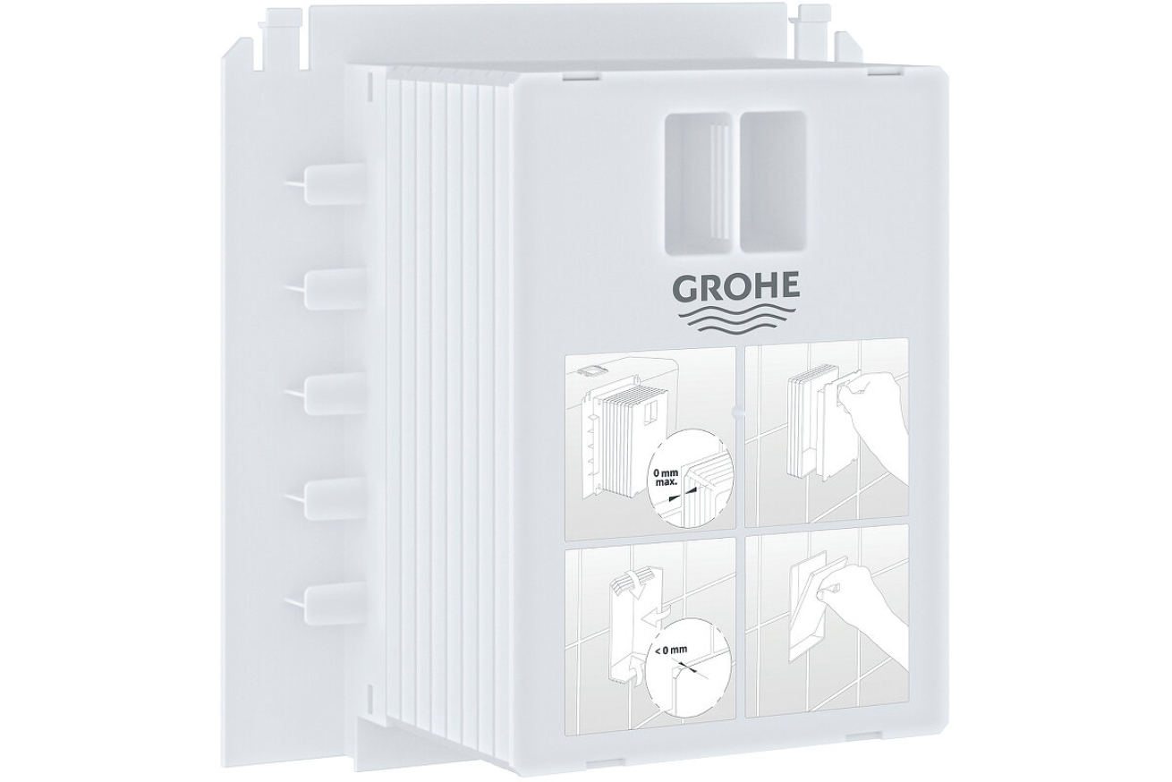 Система инсталляции для унитаза, GROHE Rapid SL 3 в 1с панелью смыва Arena Cosmopolitan S, хром (39504000)