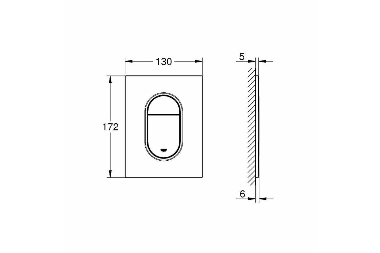 Система инсталляции для унитаза, GROHE Rapid SL 3 в 1с панелью смыва Arena Cosmopolitan S, хром (39504000)
