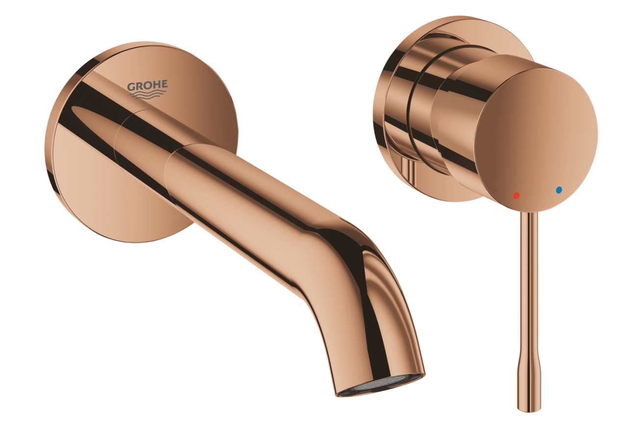 Внешняя часть смесителя для раковины GROHE Essence скрытого монтажа, на 2 отверстия, M-Size, теплый закат глянец (29192DA1)