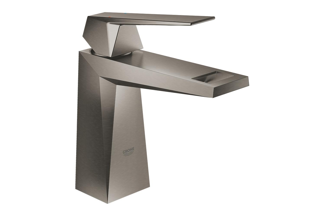 Смеситель для раковины GROHE Allure Brilliant, гладкий корпус, темный графит матовый (23033AL0)