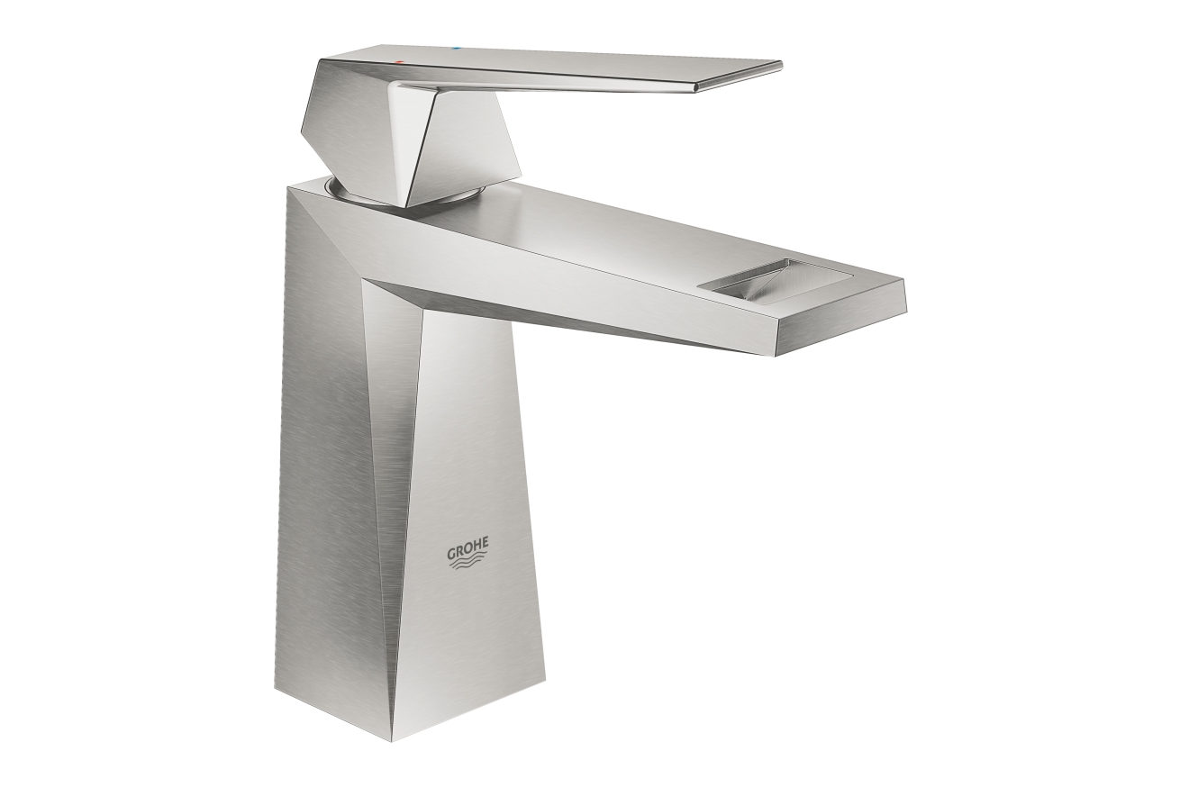 Смеситель для раковины GROHE Allure Brilliant, гладкий корпус, суперсталь (23033DC0)