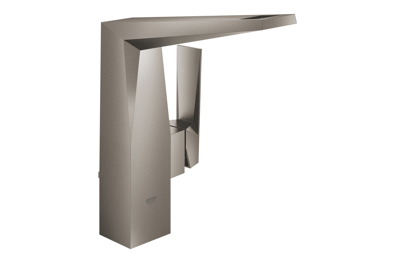 Смеситель для раковины GROHE Allure Brilliant с высоким изливом, с донным клапаном, темный графит матовый (23109AL0)
