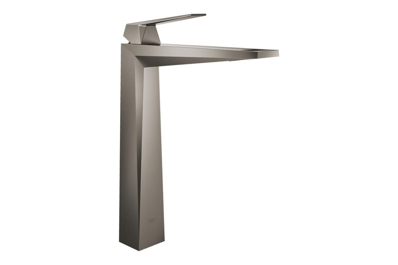 Смеситель для раковины GROHE Allure Brilliant, XL-Size, гладкий корпус, темный графит матовый (23114AL0)