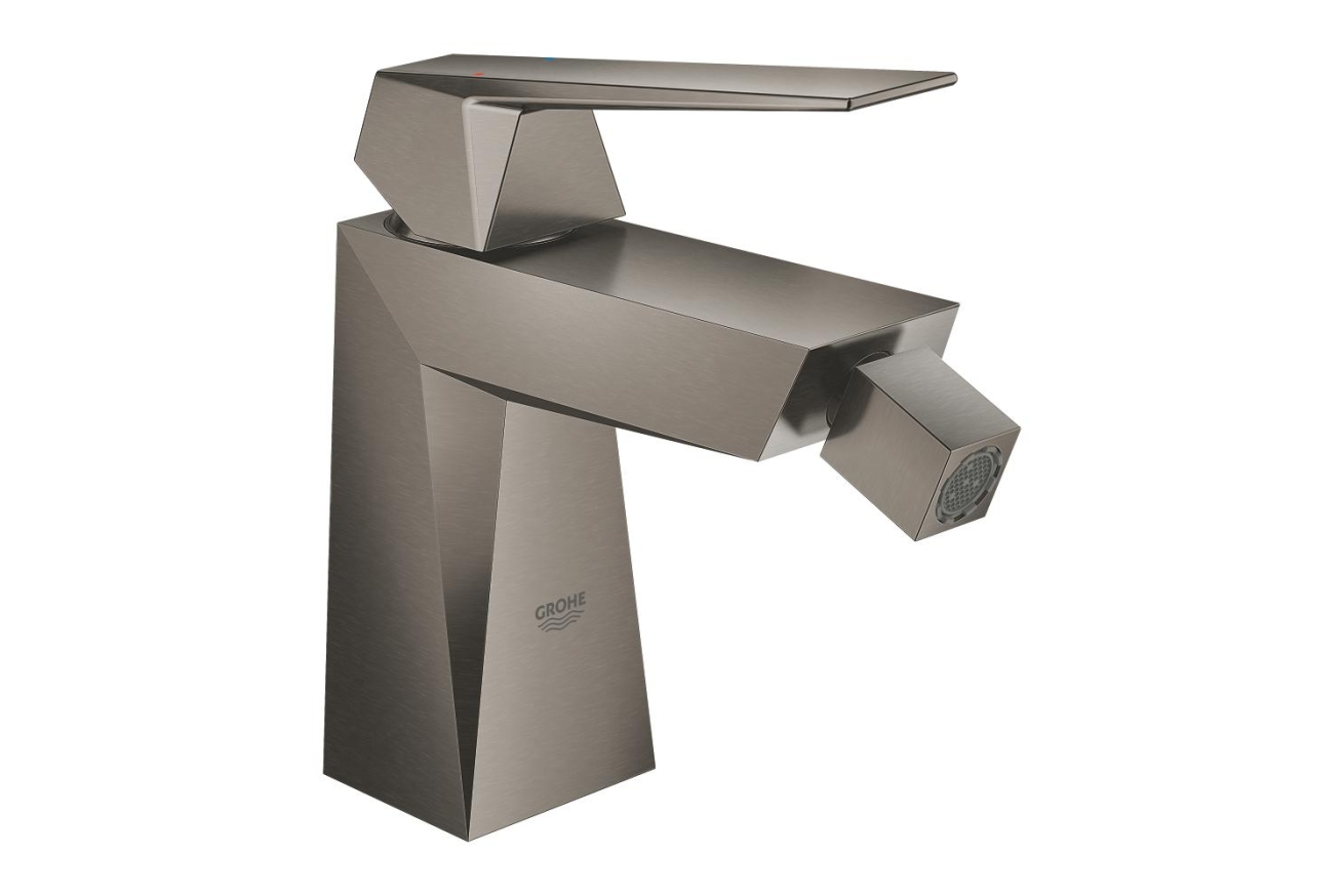 Смеситель для биде GROHE Allure Brilliant с донным клапаном, темный графит матовый (23117AL0)