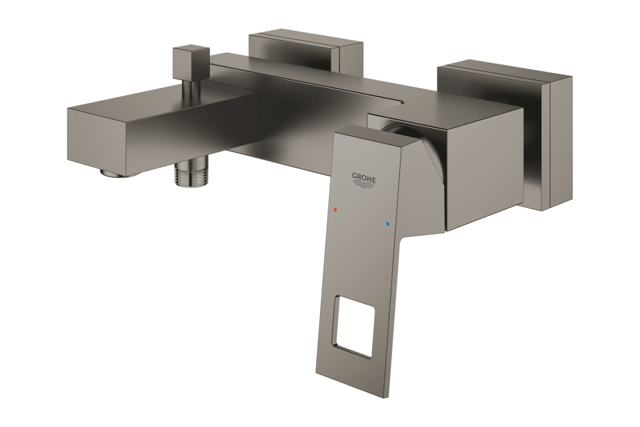 Смеситель для ванны GROHE Eurocube, темный графит матовый (23140AL0)