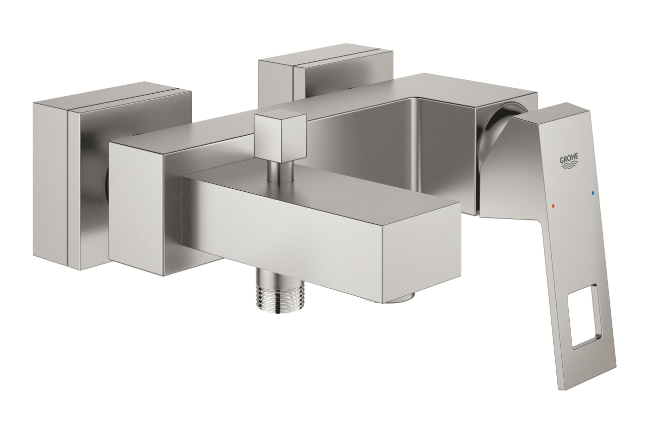 Смеситель для ванны GROHE Eurocube, суперсталь (23140DC0)