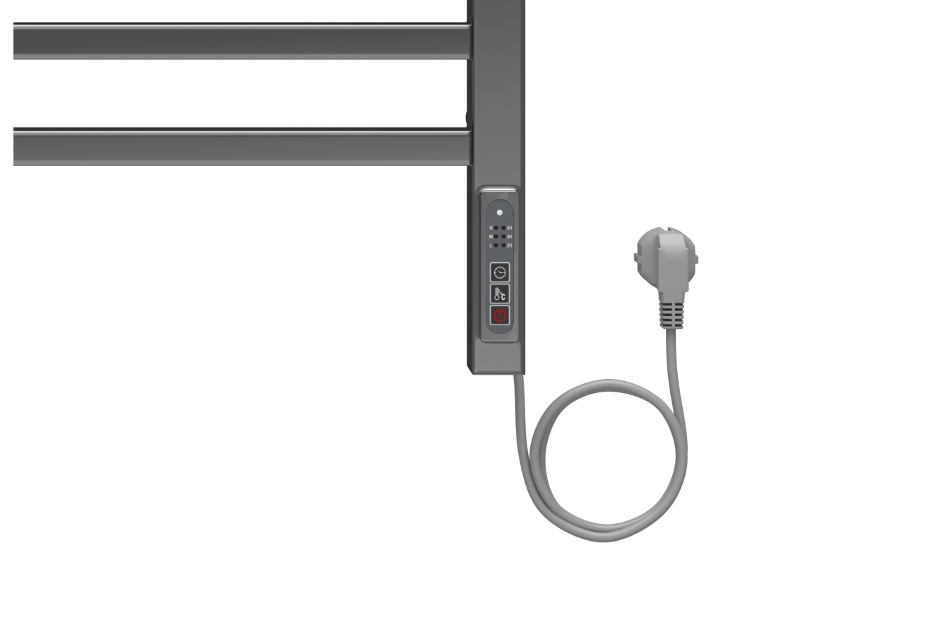 Полотенцесушитель электрический Aquatek Альфа П10 500x900, хром AQ EL RRP1090CH