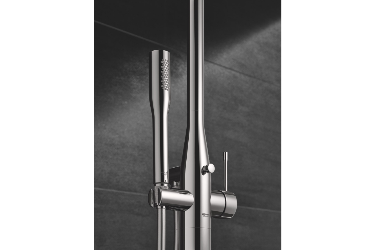 Душевая система GROHE Essence New с однорычажным смесителем, хром (23741001)
